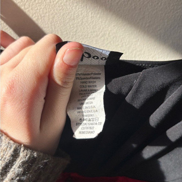 Vintage 90s Black Mini Dress - Picture 8 of 11